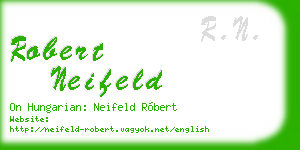 robert neifeld business card